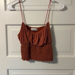 Urban Outfitters Terracotta Smocked Camisole